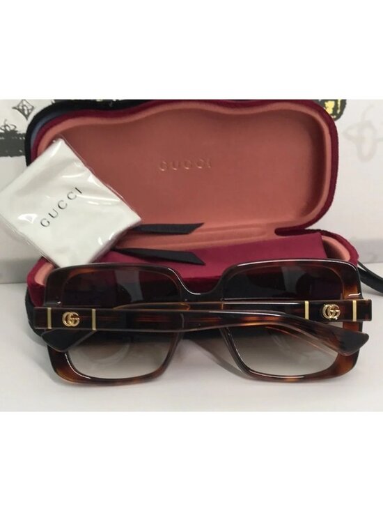 New Authentic Gucci Sunglasses GG0632S 002 Havana/Brown Gradient 56-20-145mm main image 9